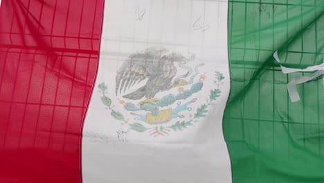 close up shot of the mexico flag