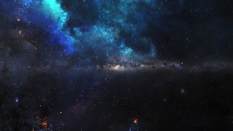 vista de nebulosa y universo k
