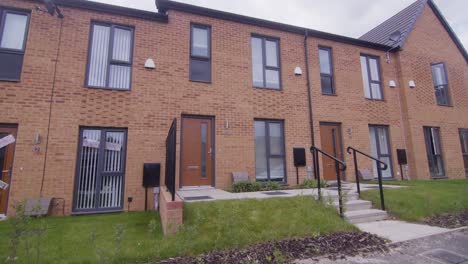 new build housing development in the uk showcasing modern architecture