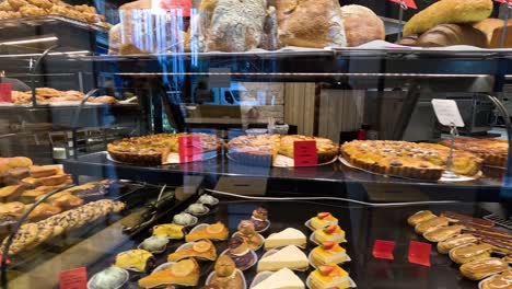 a variety of baked goods in a paris bakery