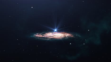 Galaxias-Y-Estrellas-Brillantes-Que-Giran-En-El-Universo