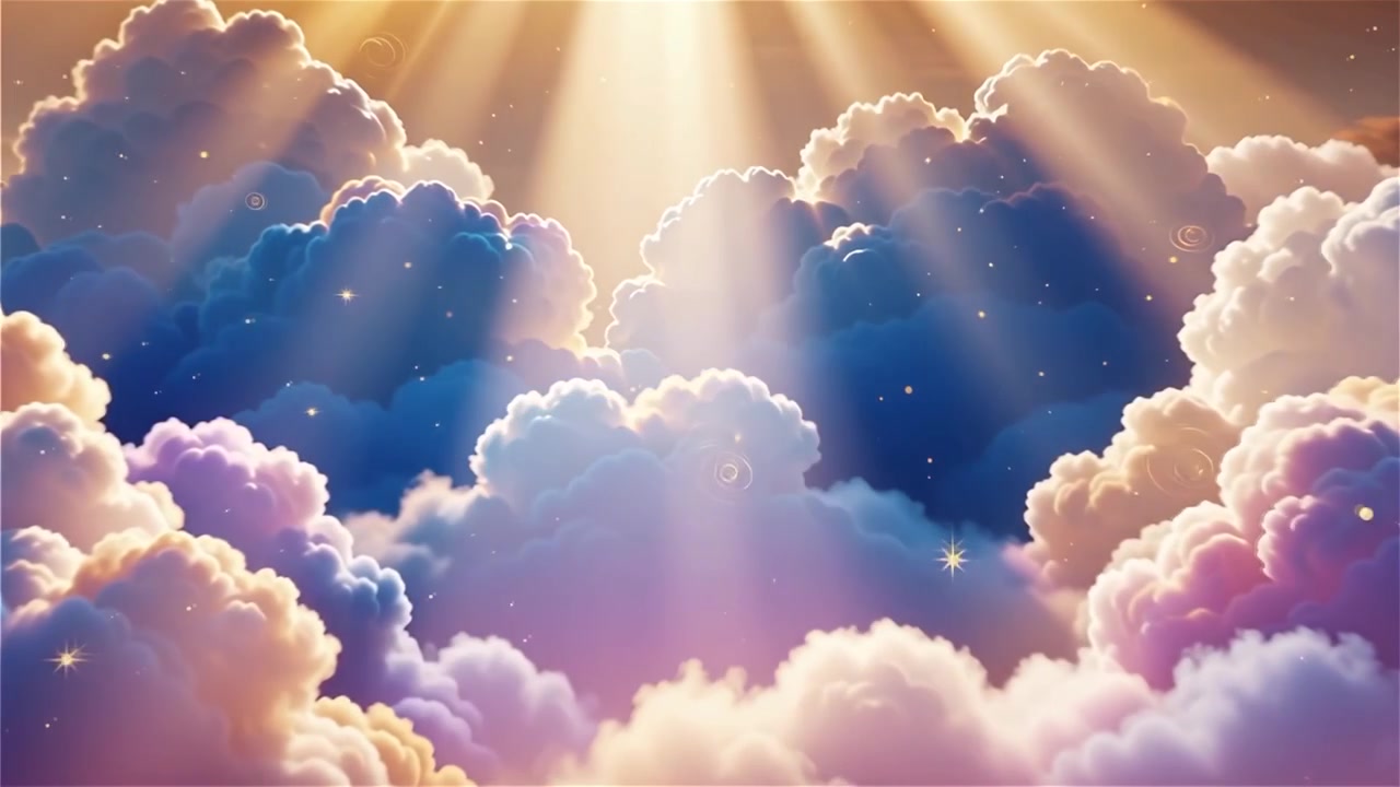 Christian Heavenly Light Worship Background
