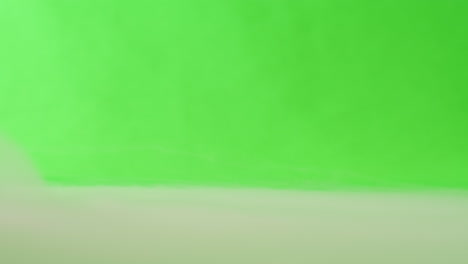 green screen with white smoke