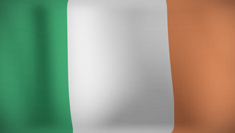 animation of waving flag of ireland