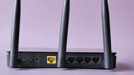 wireless router back view