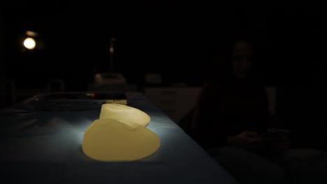 closeup of two breast silicone implants on a woman. close-up of two breast silicone implants on a woman. selection of silicone implants. breast augmentation