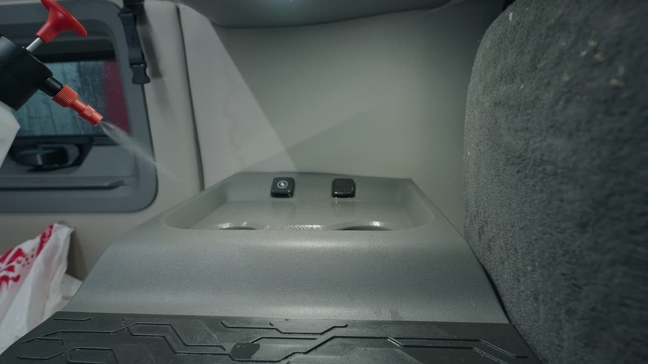 limpieza de camiones. concepto de servicio de detallado