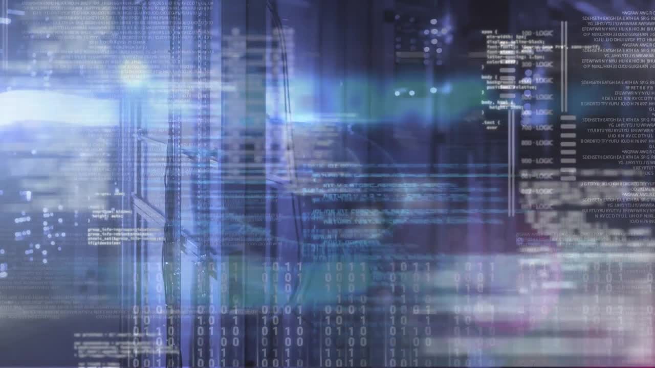Animation of data processing over computer servers