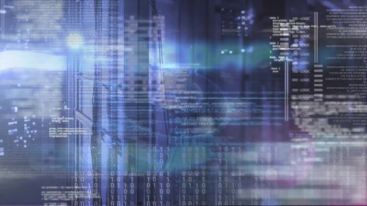 Animation of data processing over computer servers