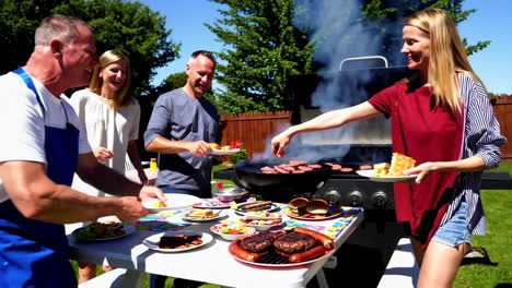 family backyard bbq