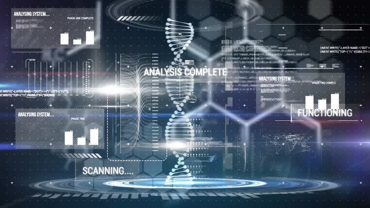 DNA strand and medical data