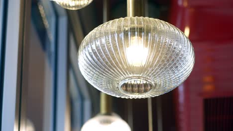 stylish clear glass pendant light