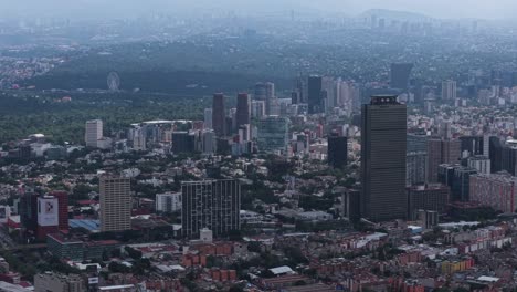 mexico city from a drone shot with a parallax effect