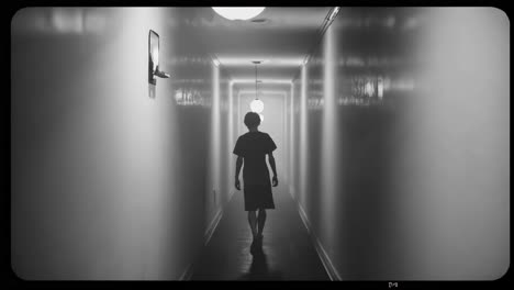 empty hallway silhouette