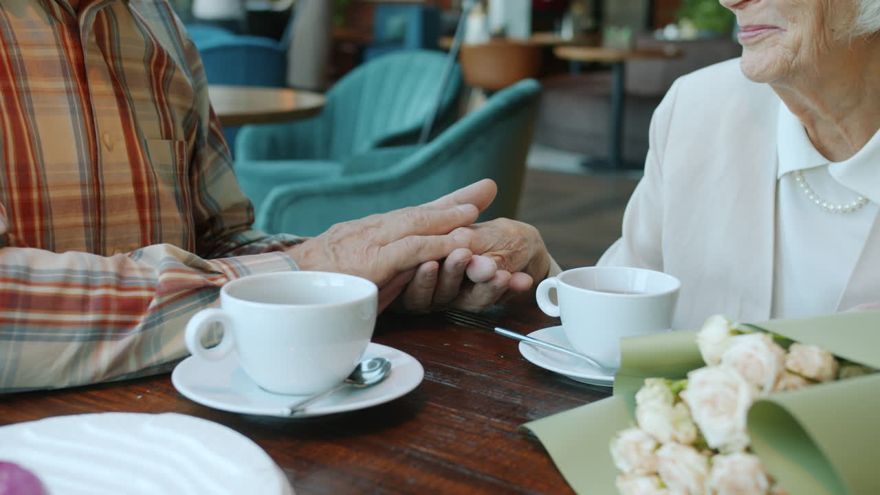 Elderly Couple Enjoying a Romantic Date