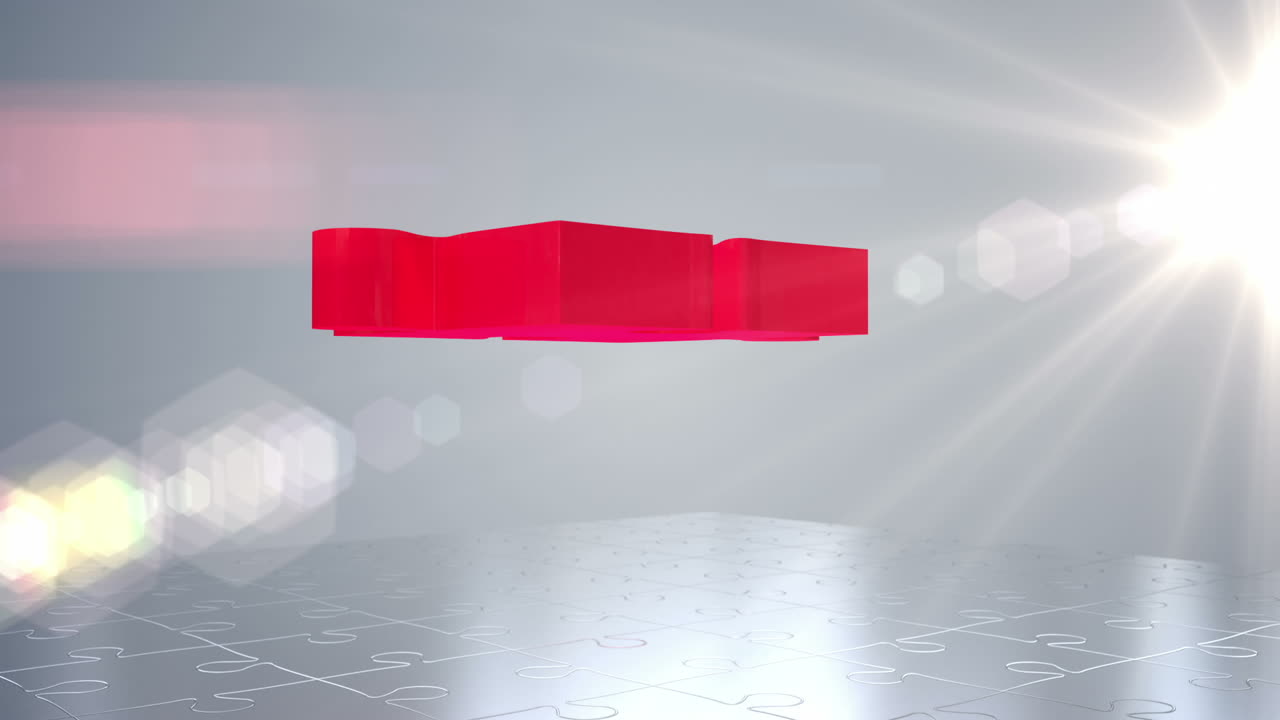 el rompecabezas de la base de datos de medios en su lugar