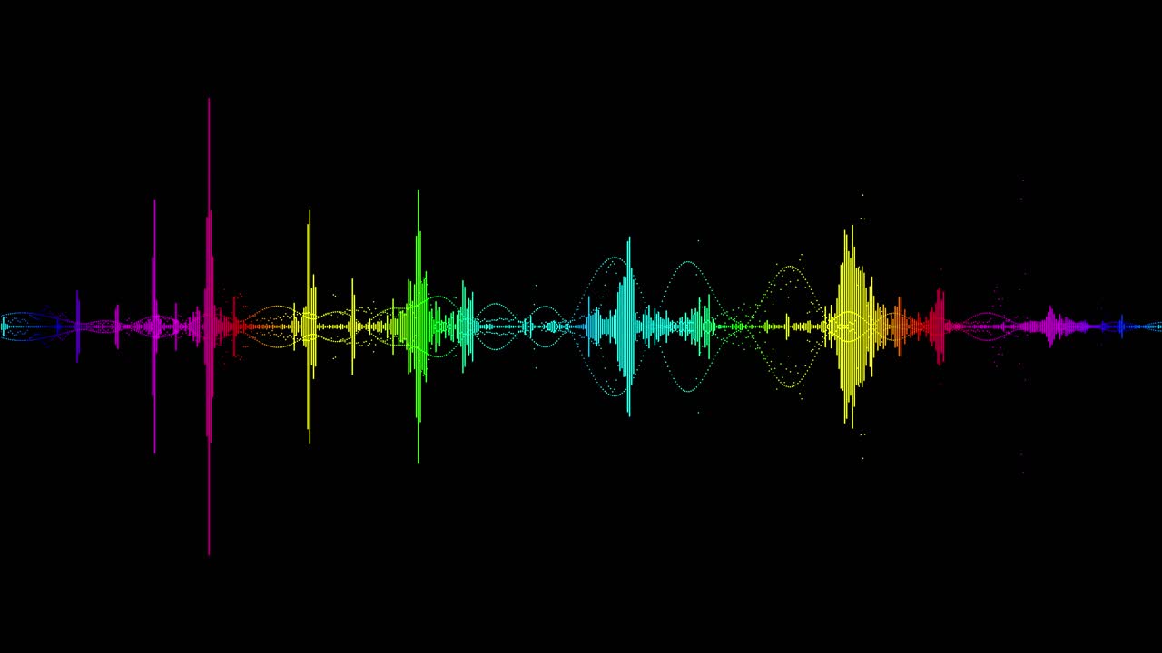 Digital Audio Waveform and Equalizer Display Background