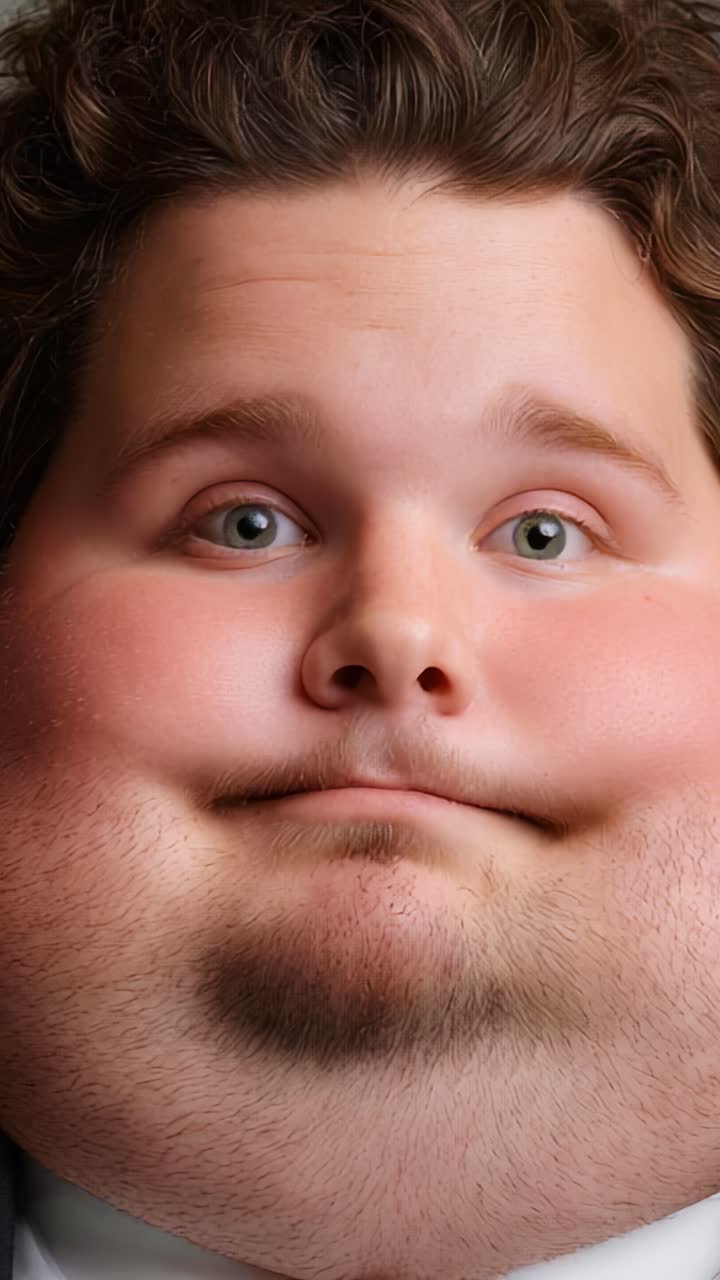 A captivating close-up portrait of a person with a friendly expression showcasing unique facial features and soft lighting, highlighting charm and relatability