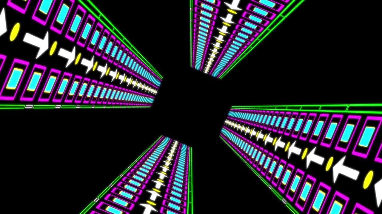 el progreso del túnel cibernético animación gráficos de movimiento
