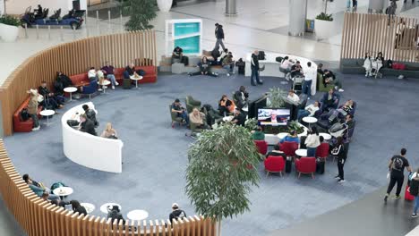 airport lounge with passengers