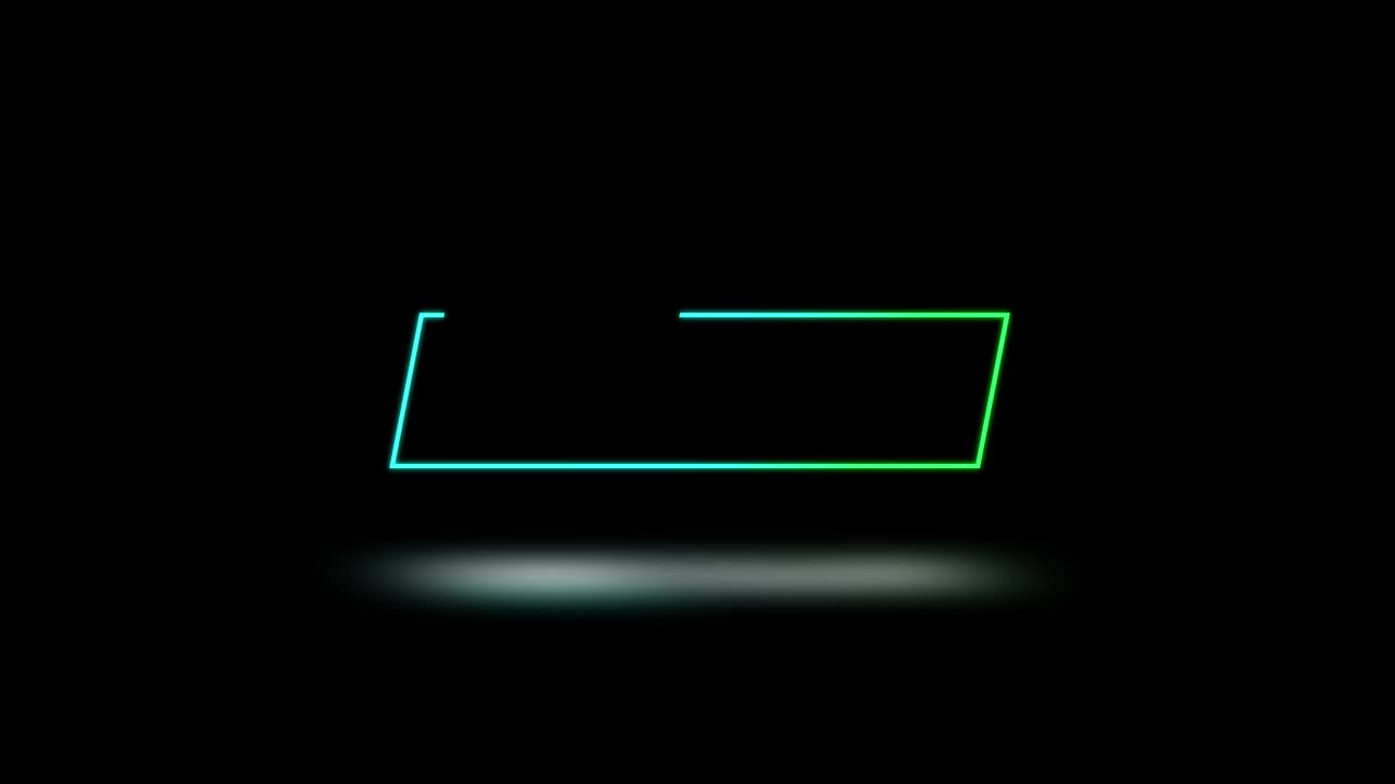 Neon Rectangle Shape