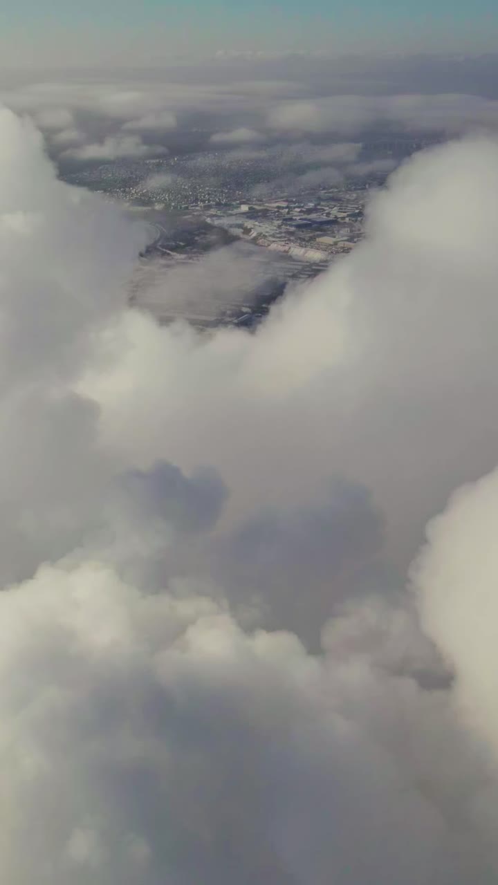 City Hidden in Clouds