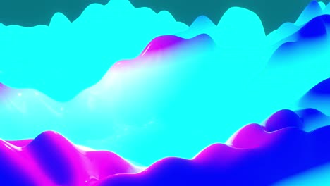 loop-animation blaue lila farbe oberfläche. abstrakte hintergrundwellen bewegen sich entlang der matten oberfläche der flüssigkeit. schöner hintergrund mit wellen. perfekter hintergrund für text oder präsentationen.