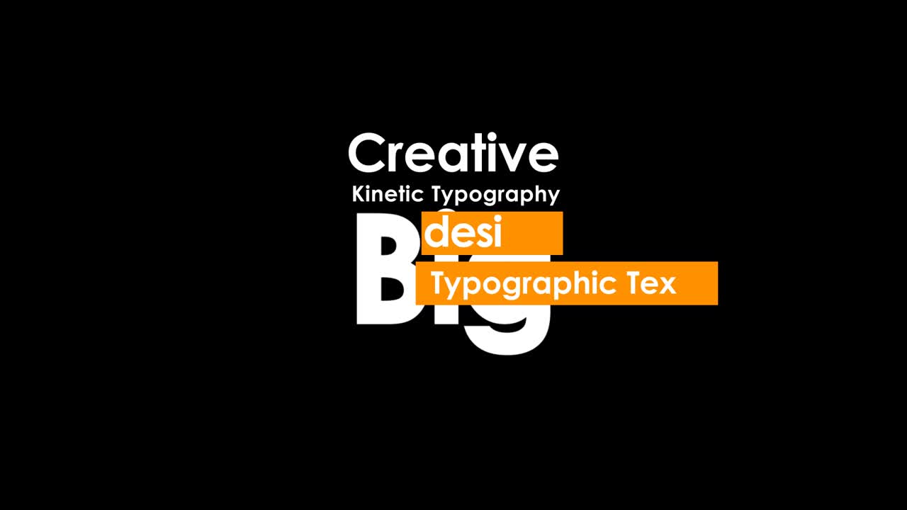 Kinetic Typography Text Animation