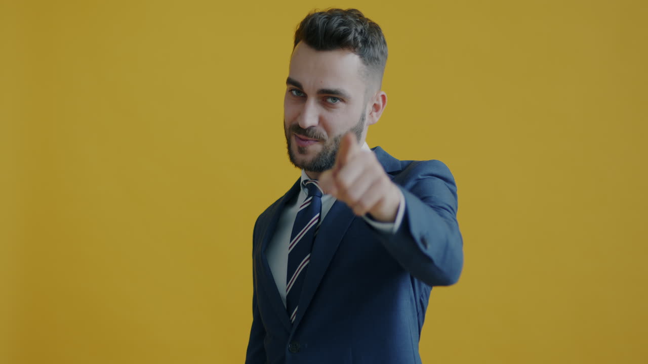 Business Man Pointing