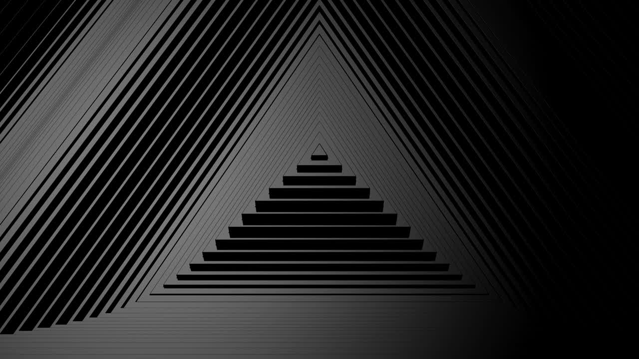 triángulos que forman una onda