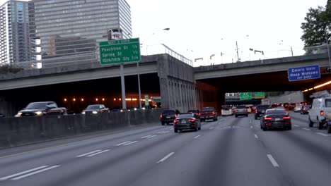 downtown,-atlanta,-highway-traffic,-at-night-,interstate,-75,-85,-underpass