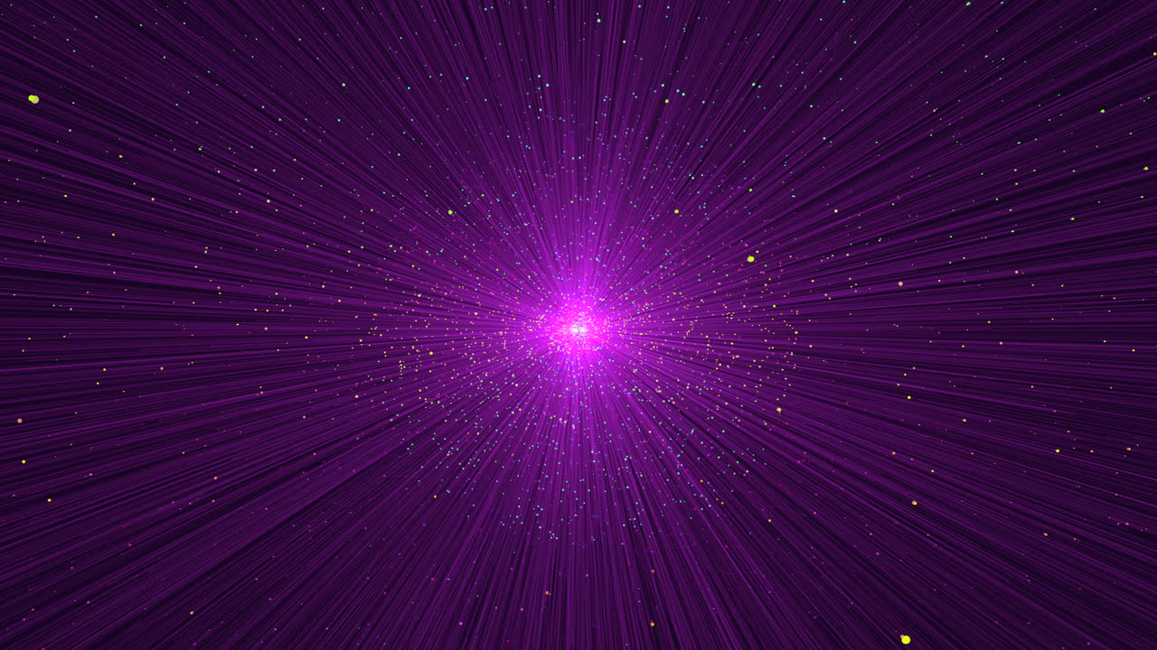 Vibrant purple lines radiating energy on a background