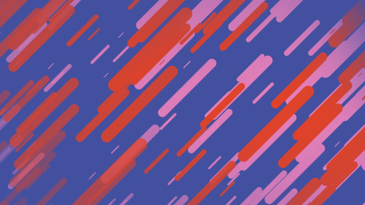 líneas abstractas azules rojas rosas animación de movimiento de bucle sin costuras