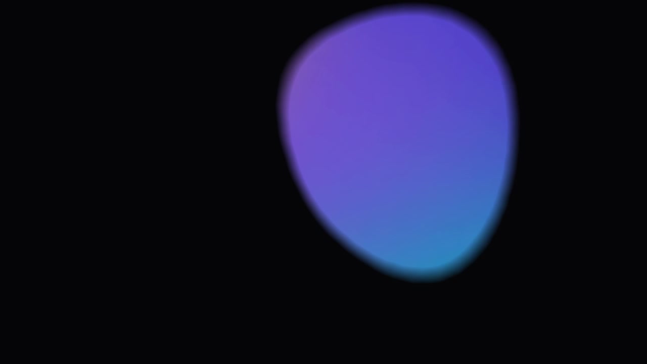 Abstract Fluid Gradient Shapes Moving on Black Background