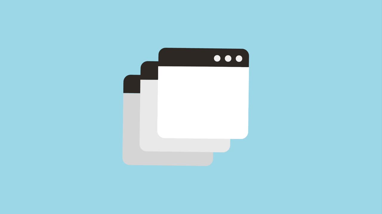 iconos de las ventanas de las pestañas