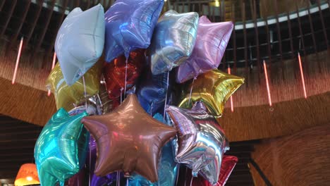 colorful star-shaped balloons