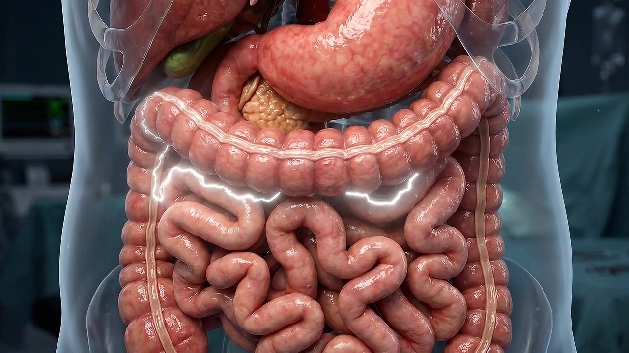 3D Medical Animation of Human Digestive System and Intestinal Function