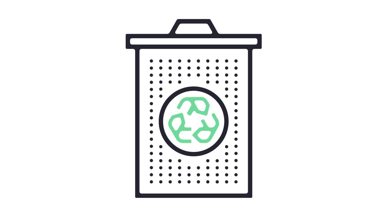 재활용 아이콘 애니메이션