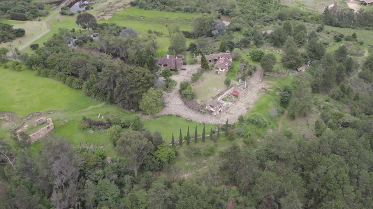 Various meditation and wellness zones are dotted throughout, designed for moments of quiet reflection amidst nature's beauty. Roll right and yaw left.