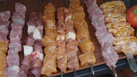 grilled meat skewers