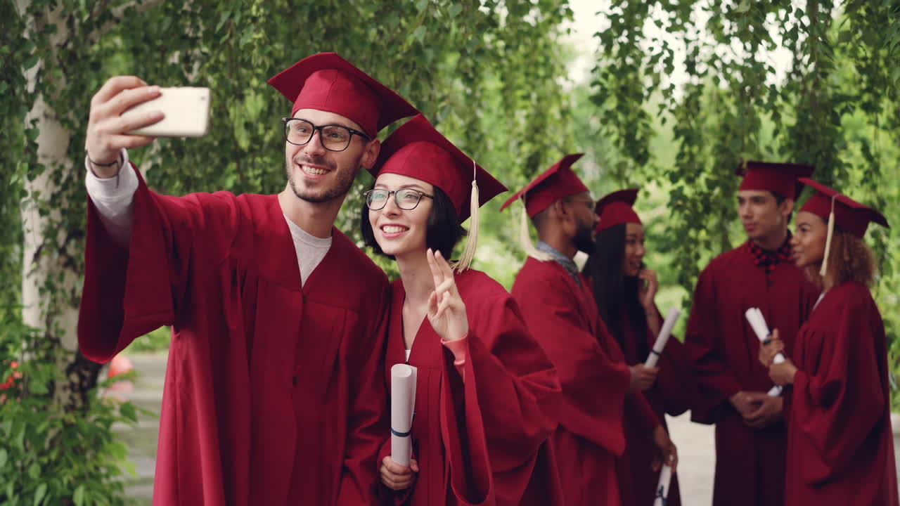Graduates Taking a Selfie