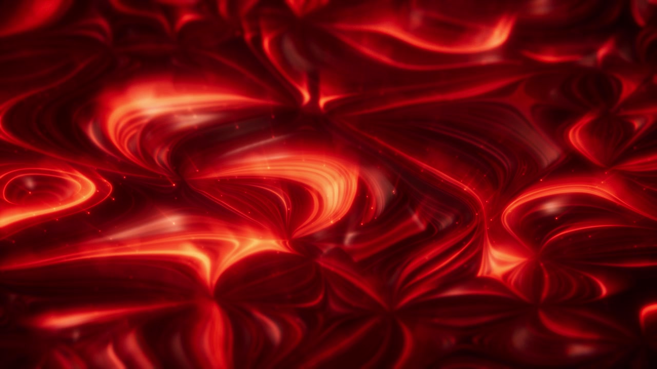 Sfondo energetico astratto di seta liquida rossa dinamica e fluida
