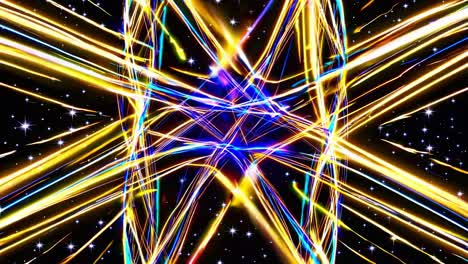 rastros de luz abstractos en el espacio