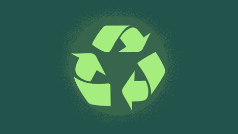 ecology animation with arrows recycle