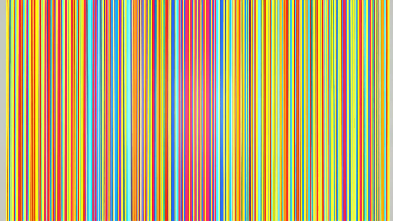 Vertical Colorful Stripes Sliding In Across Neutral Canvas Bright Barcodelike Palette, Clean Geometry,