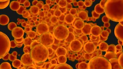 abstract illustration of orange cells