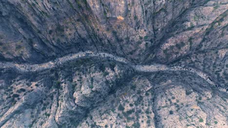 aerial view of a canyon