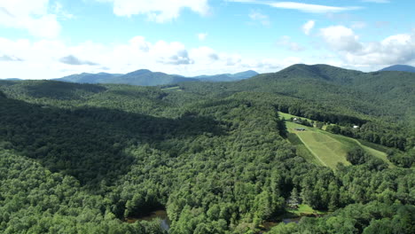 blue ridge mountains hyper lapse in the summer