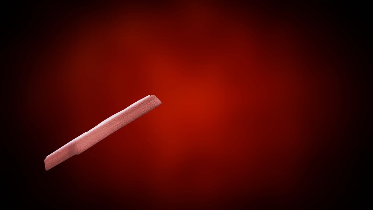 animación de la estrella de navidad galleta de pan de jengibre con espacio de copia en fondo rojo.