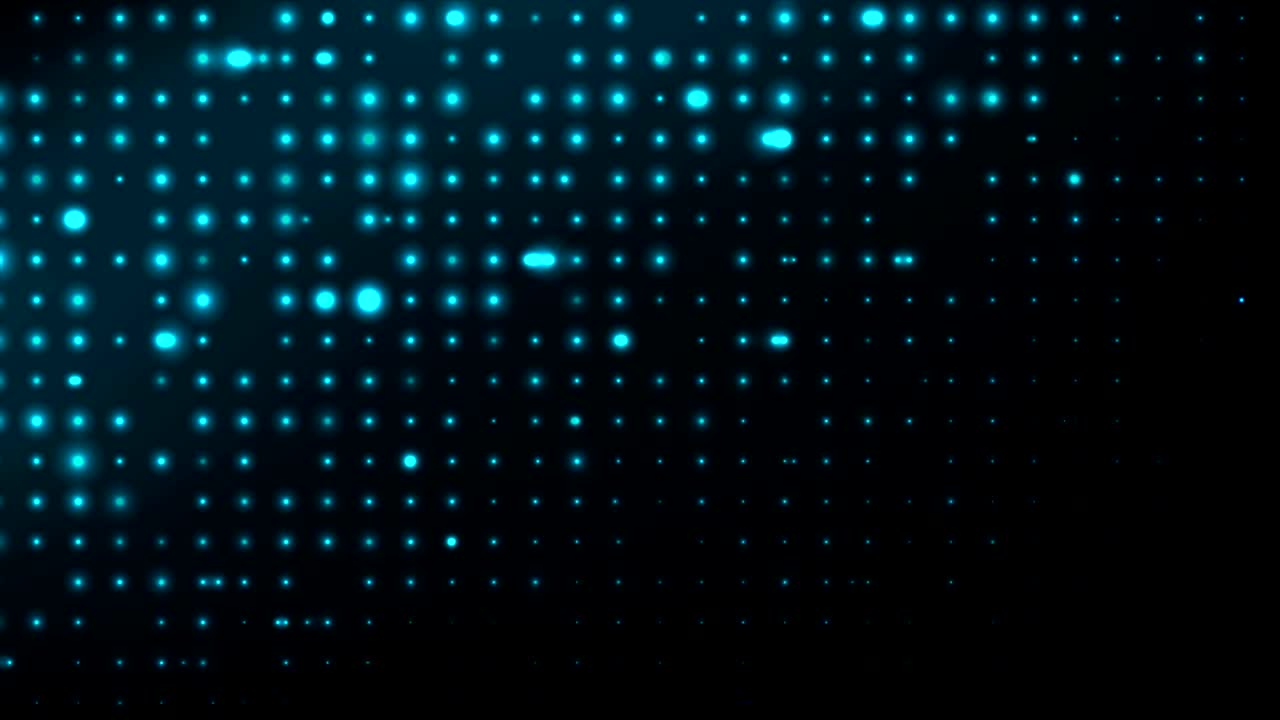 Neon glowing blue lights abstract shiny video animation
